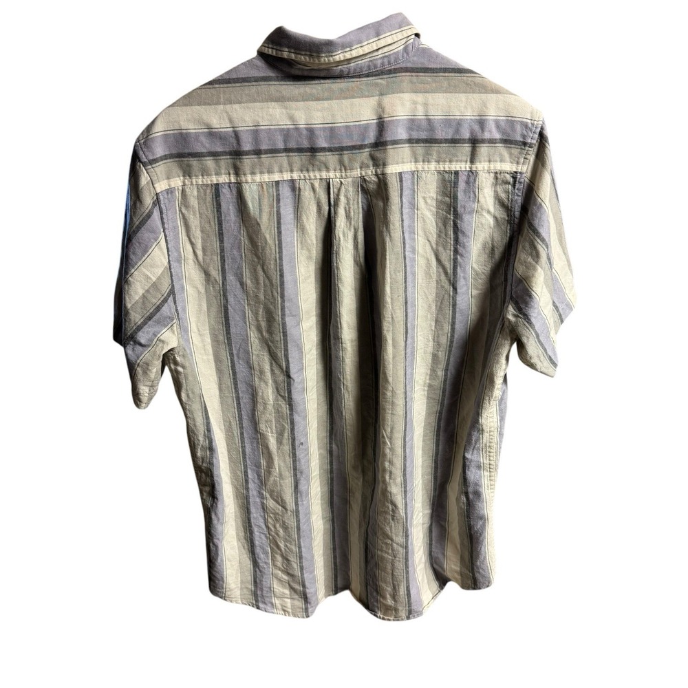 Katin Striped Button-Down Shirt in Blue and Cream - Picture 3 of 9